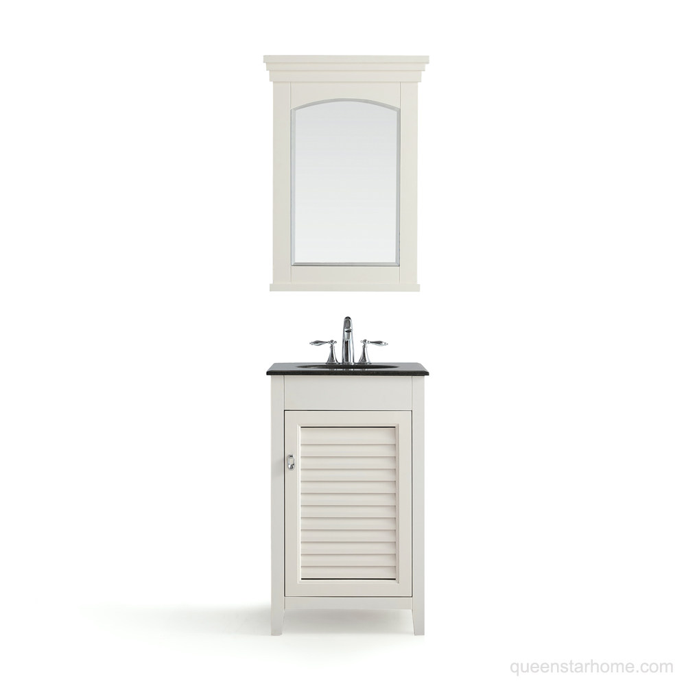 QS-AD01 20” White bathroom vanity cabinet